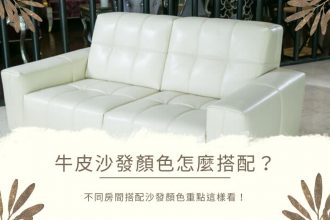 牛皮沙發顏色怎麼搭配？不同房間搭配沙發顏色重點這樣看！